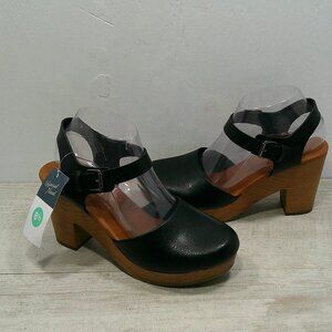 Universal Thread Platform Boho Chunky Heels Marcia Black Size 8.5